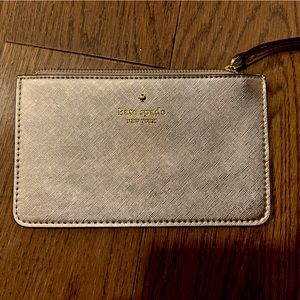 Kate Spade rose gold wristlet